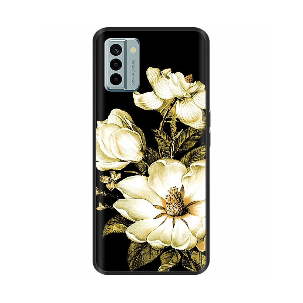 Nokia G22 Cool Silicone TPU Protective Shell - Painted Soft Back Cover with Black Bumper