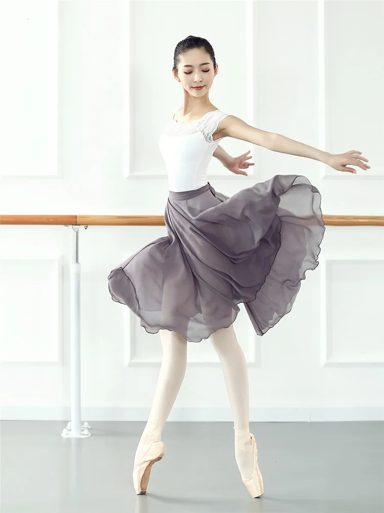 

Women Ballet Tulle Skirt Gymnastics Leotard Practice Dresses Teachers Wraps Ballet Dance Ballerina Chiffon Dance Yoga Skirts