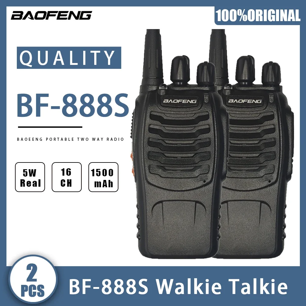 

Baofeng BF-888S Walkie Talkie 2pcs included Two-way Radio Set BF 888s UHF 400-470MHz 16CH walkie-talkie CB Radios Transceiver