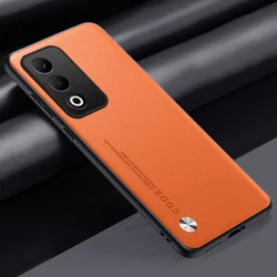 Luxury PU Leather Silicone Phone Case Cover for Oppo Find X6 (Orange)