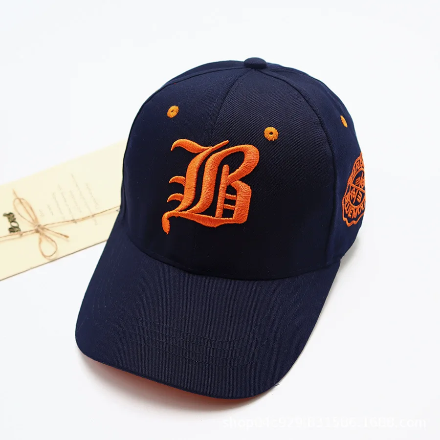 Unisex Summer Cotton Embroidery Snapback Cap - Casual Sport Sun Visor Hat