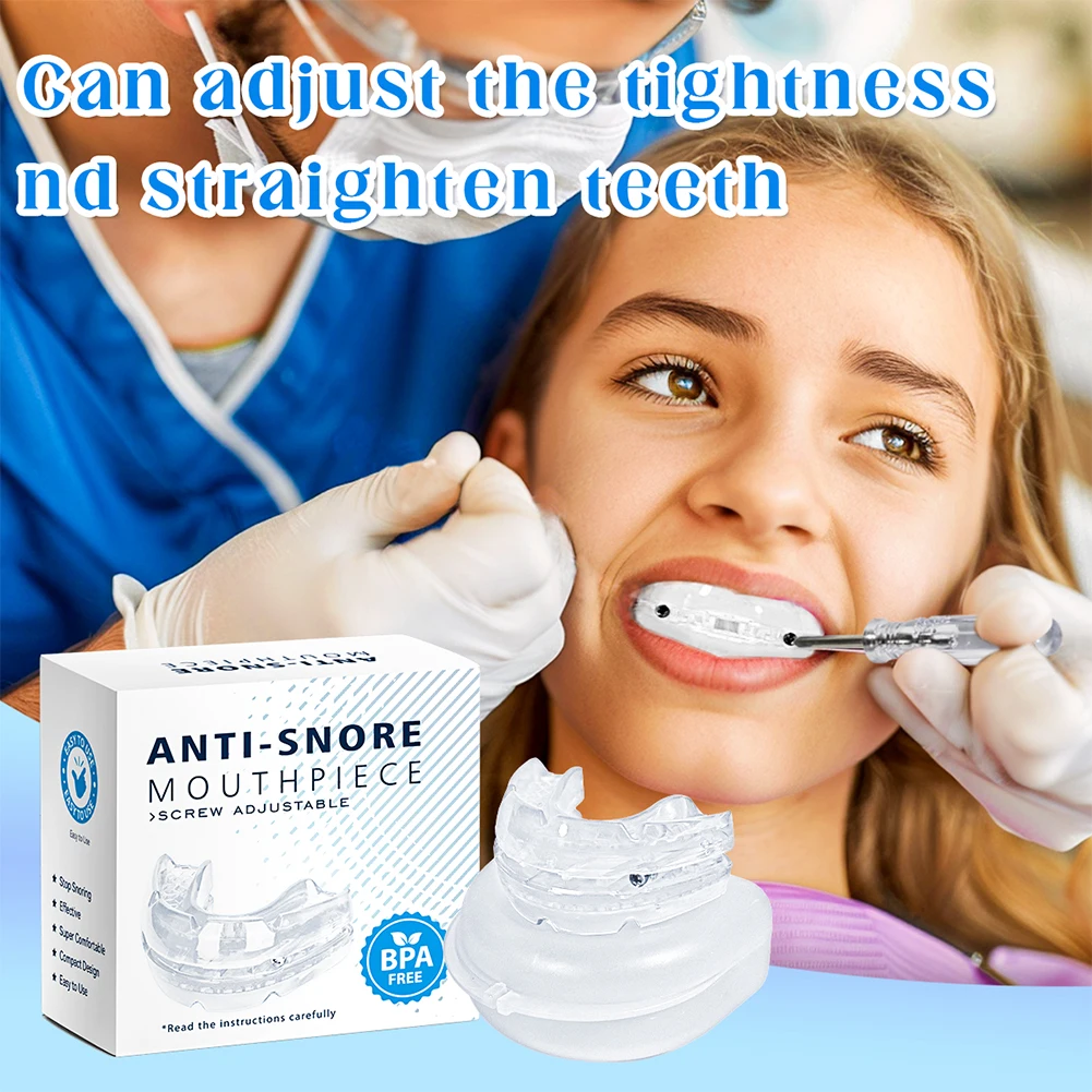 Anti Snoring Mouth Guard Improve Sleeping Adjustable Snoring Mouth Guard Anti-Apnea Teeth Bruxism Stop Snoring Device Mouthpiece 4