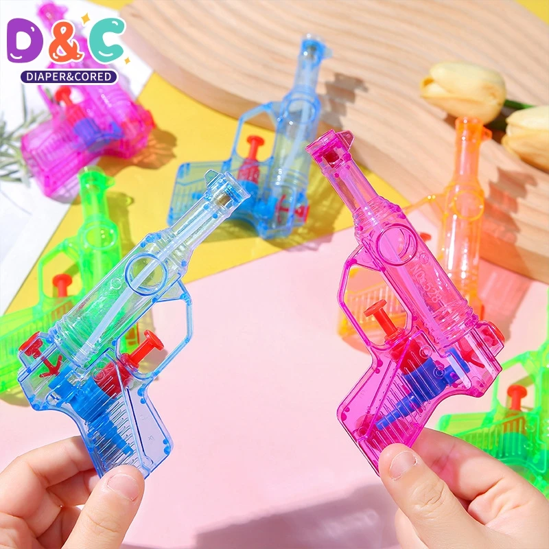 5PCS Mini Candy Color Portable Kids Transparent Small Water Rifle Water Gun Squirt Toys Summer Children's Gifts