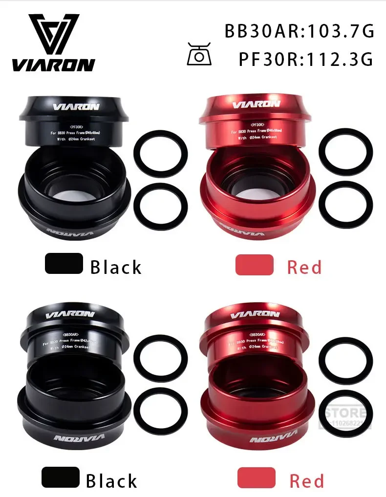 

VIARON BB30/PF30 BB осевой пресс подшипник кронштейна велосипеда MTB 7075AL CNC axis GXP 24 мм велосипедные аксессуары