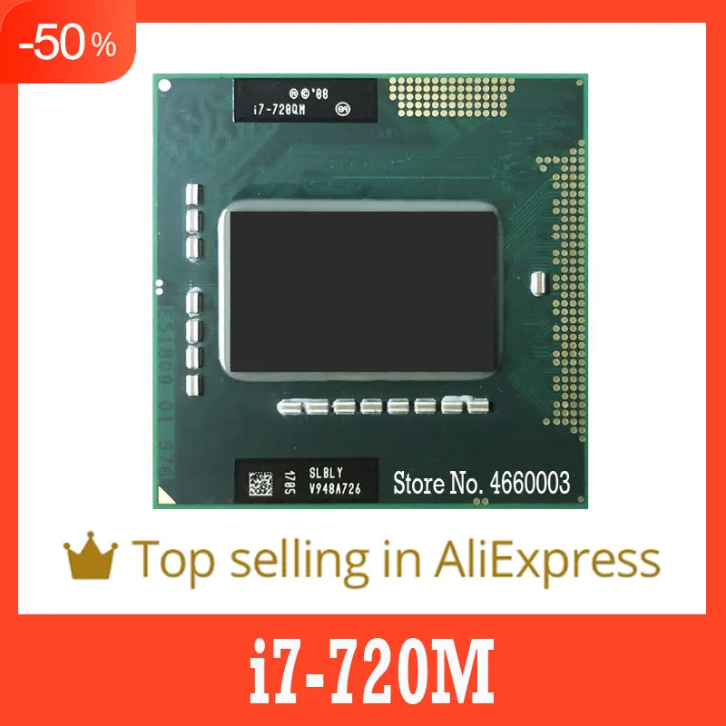 40%off i7-720QM i7 720QM SLBLY 1.6 GHz Quad-Core Eight-Thread CPU Processor 6W 45W Socket G1 / rPGA988A Original | Компьютеры и офис