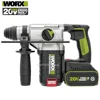 WORX WU388F 24mm cordless brushless /Rotary hammer power tools drill concrete/brick/professional/Impulse hammer 20V 1