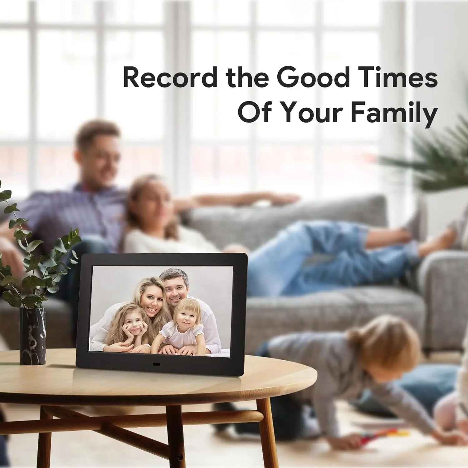 Acrylic Digital Photo Frame 7inch With USB/SD Slot DC Plug In for Video Playing in Loop for Home Retail Store Mall
