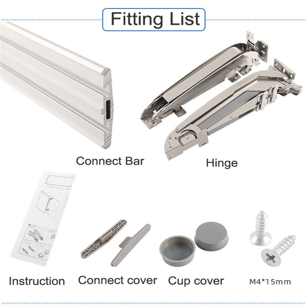 Cabinet System Door Lateral Hinge Wardrobe Hidden Folding Door Rail Silent Slide Rail Lateral Opening Hinge