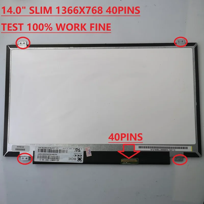 Écran LCD LED 14" WUXGA 1920x1200 Pour Dell Inspiron 14 5425 (P157G004)