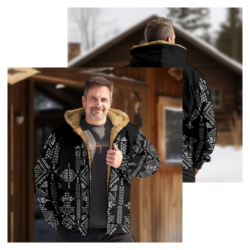 New originality Cotton Coat Hooded Sweater Casual Print Long Sleeve Zipper Sweater Thick Cotton Coat Winter a03
