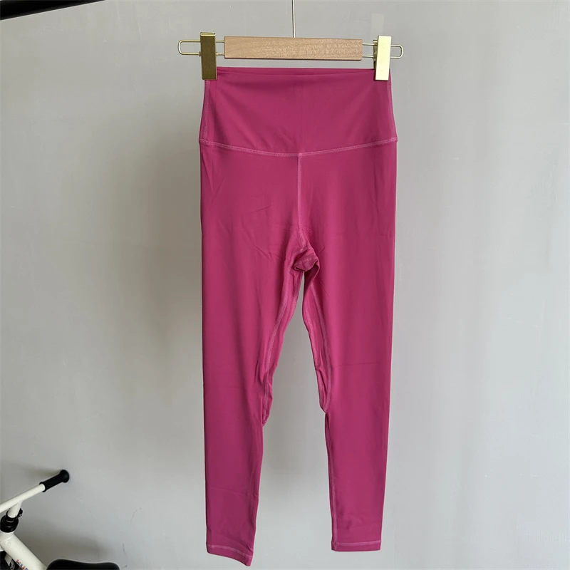 High Waist Yoga Pants Solid Color Fitness Pilates Sports Tights Gym Fashion Hot Girls Fitness Pants Soft Breathable Stretch Hip