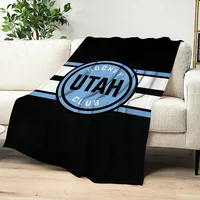 Fashion design Club Warm Soft Plush Nap Blankets Sofa for Living U-UtahS  Room Office Bedroom H-Hockey Home Travel Kid Gifts 1