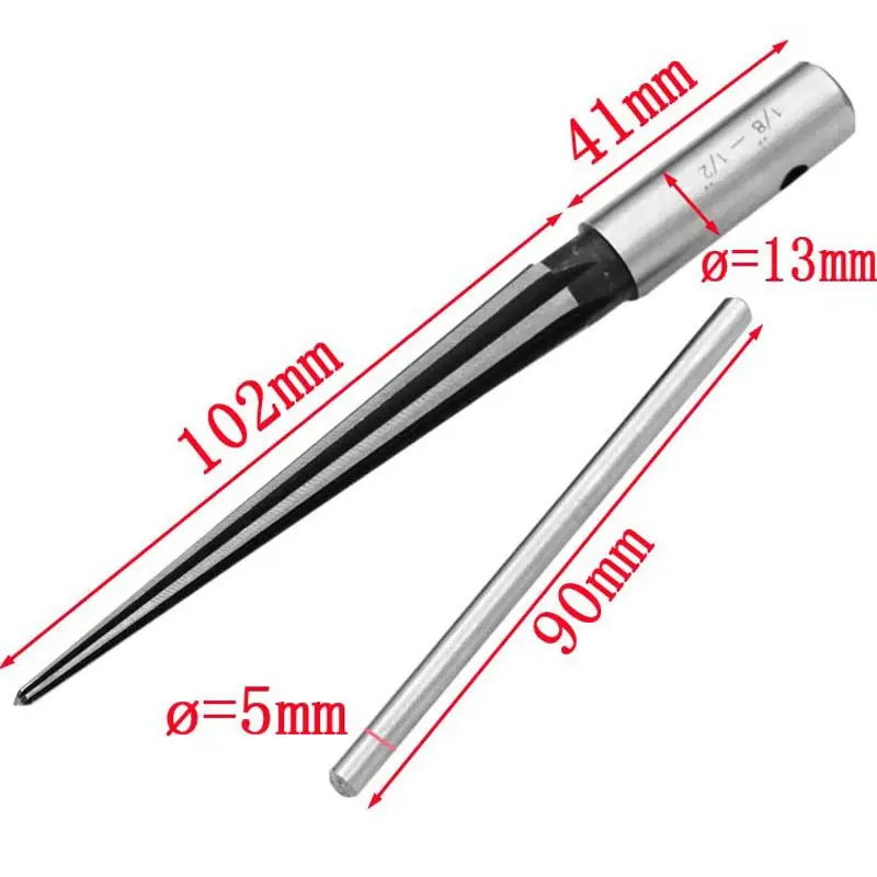 T Handle Reamer 3-13mm/5-16mm 1：10 Tapered/Fluted Bridge Pin Hole Reamer Chamfering Open Guitar Woodworker Luthier Tool