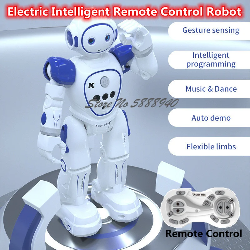 Smart Gesture Sense Programma Di Controllo Remoto Robot 2.4G Auto Demo Cruise Led Eye Lamp Singing Dancing Science Teache Rc Robot Toy