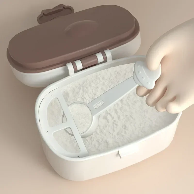 Milk Powder Spoon Portable Storage Box for Baby Milk Powder Essential Cereal Infant Box Toddle Snacks baby food storage containers portable food storage box baby milk powder dispenser