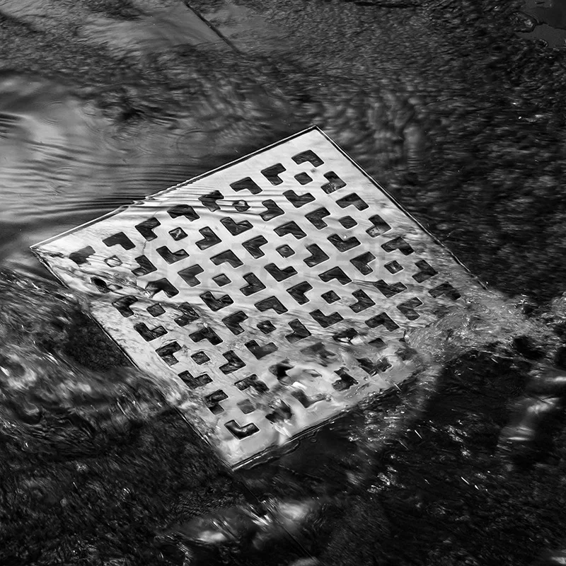 ท่อระบายน้ำสแตนเลส SUS304 หนาพิเศษ ขนาดใหญ่ สำหรับภายนอกอาคาร พร้อมระบบกำจัดกลิ่น ขนาด 12ซม. 15ซม. 20ซม. 1