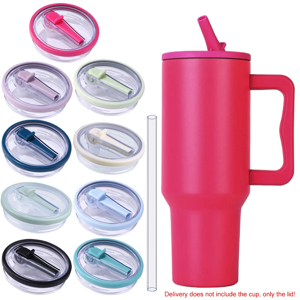 Tumbler Flip Straw Lid Replacement Spill Proof Splash Resistant Straw Cap for Stanley Water Cups 40oz For Stanley tumbler cover