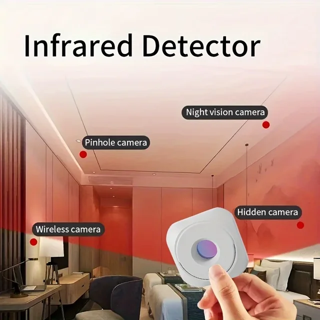 Camera Detector for Hidden Camera Portable Hidden Lens Detect Finder for Hotel Anti-Peeping Security Protection Candid Detector 2
