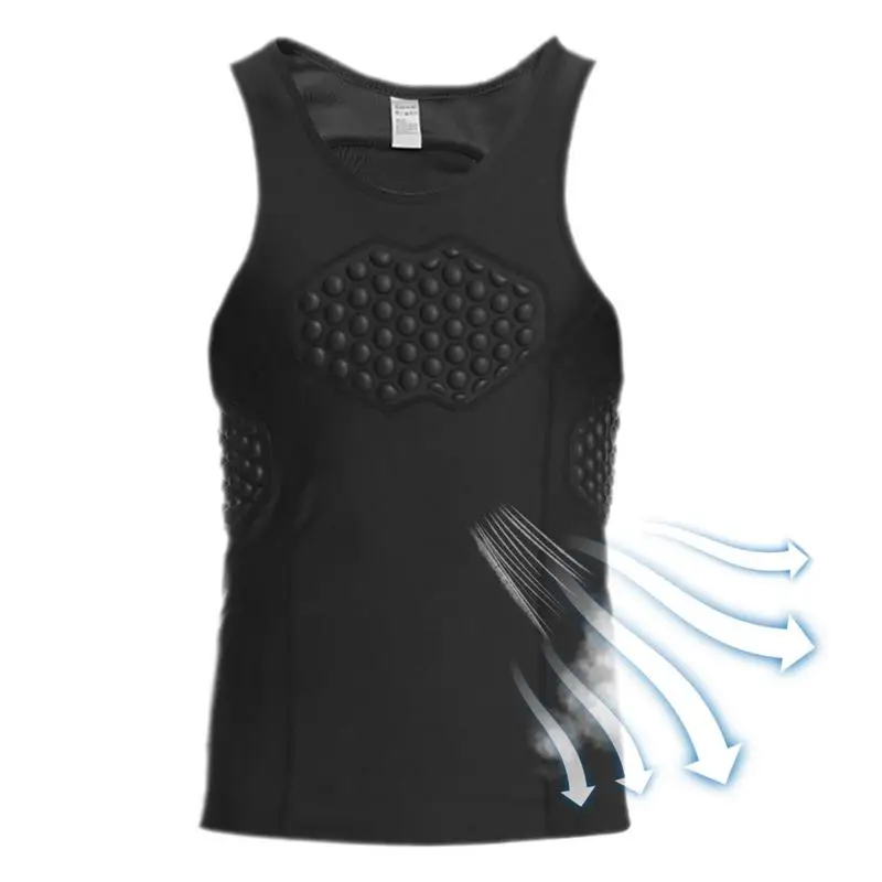 

Спортивный защитный жилет, защитный жилет для груди, мужской жилет для вратаря, защитное снаряжение для футбола, тренировочный костюм, защита в рубчик для