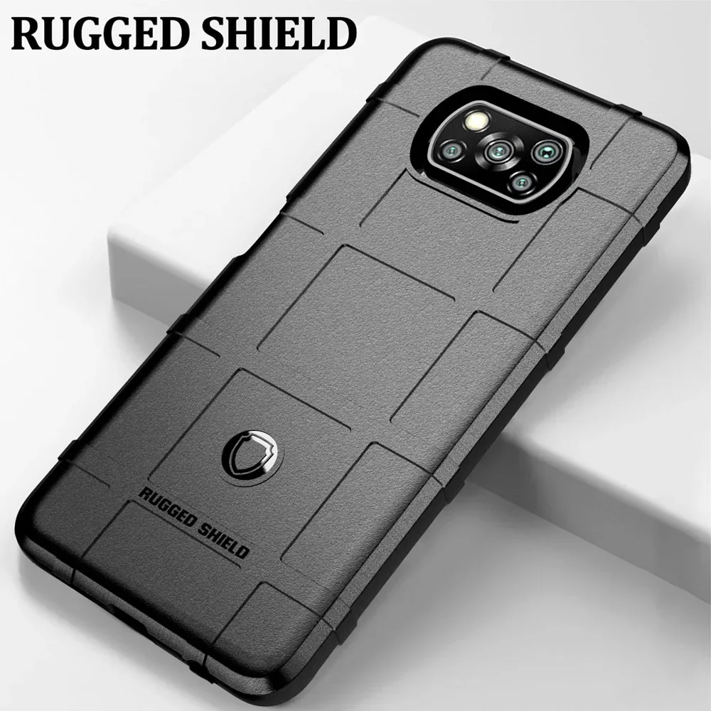 Rugged Shield Shockproof Silicone Phone Case - Soft TPU Protective Back Cover