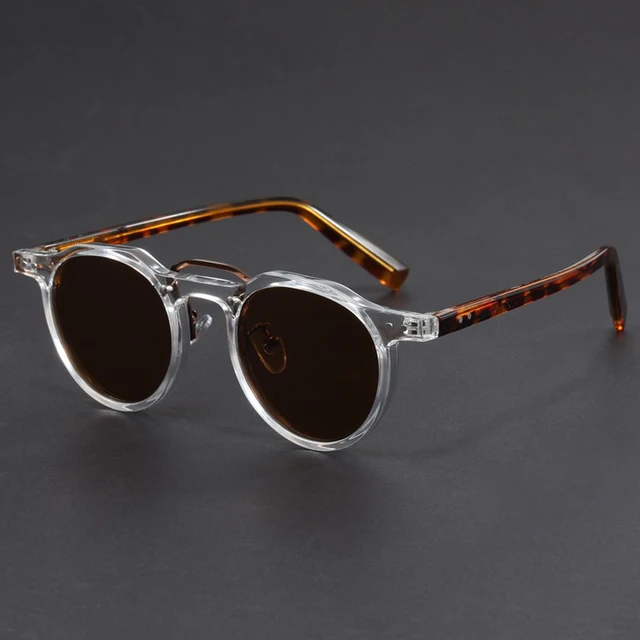 Lunettes de soleil ovales à monture métallique rétro pour femmes et hommes, rondes Punk tendance, marque de luxe de styliste, nuances de conduite 1