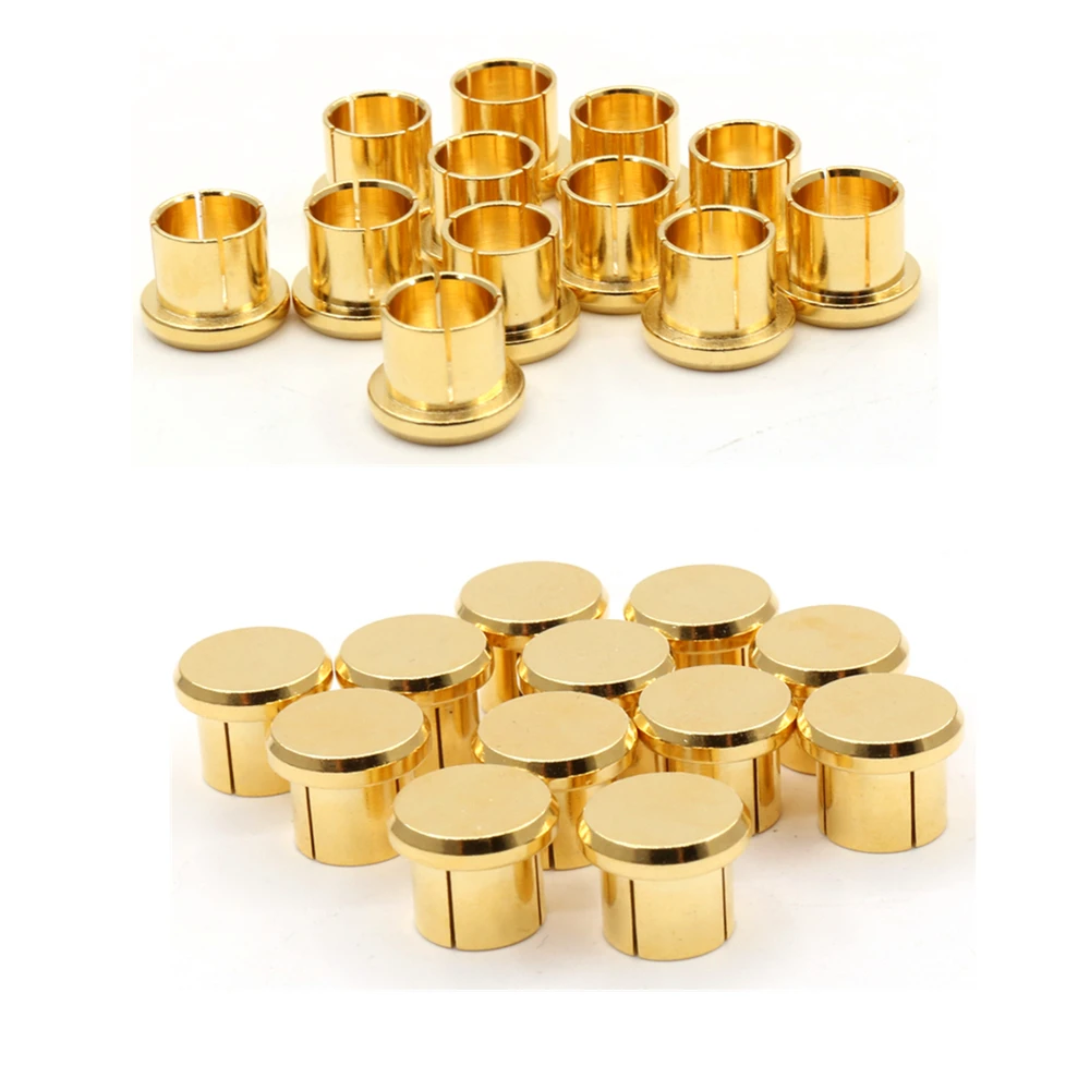 10/pcs Rca Cap Protector Dust Proof Brass Gold Plated Audiophile