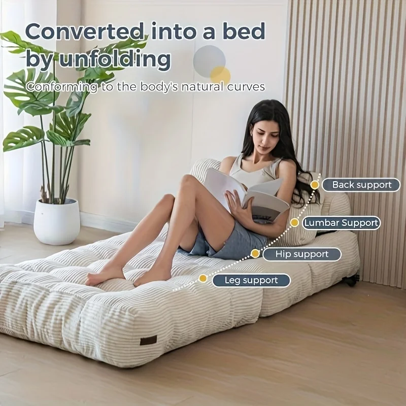 Modern Luxury Sofa Couch for Living Room, Bean Bag Chair, Adult Floor Sofa Bed, Suitable for Living Room and Bedroom