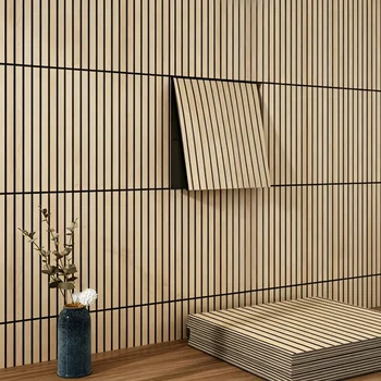 Peel & Stick Wood Slat Wall Panels 1