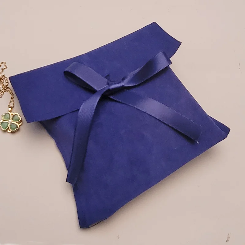Benutzer definierte Samt Umschlag Geschenkt üten 7x7cm 8x10cm 10x10cm 12x12cm Wimpern Make-up Schmuck Flanell Verpackung Staubs ack – Detail 10
