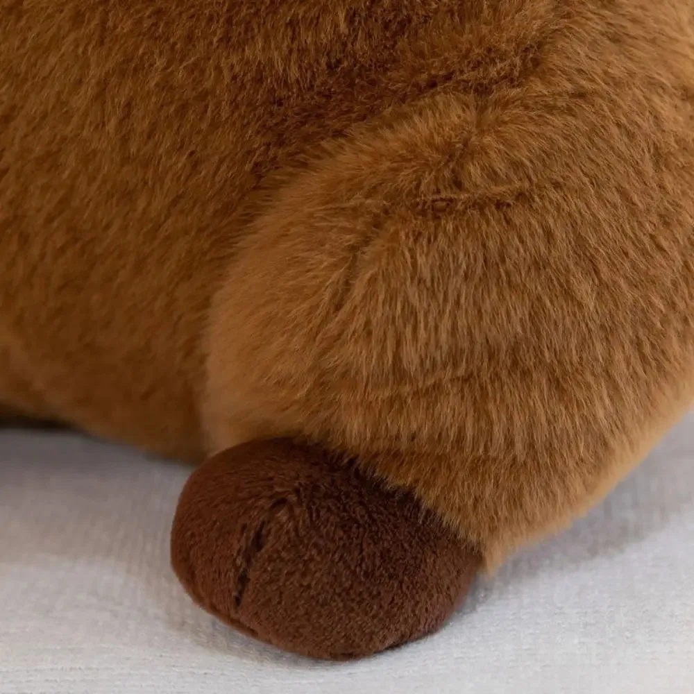 Peluche capybara douce avec écharpe amovible cadeau anniversaire_voghion.com