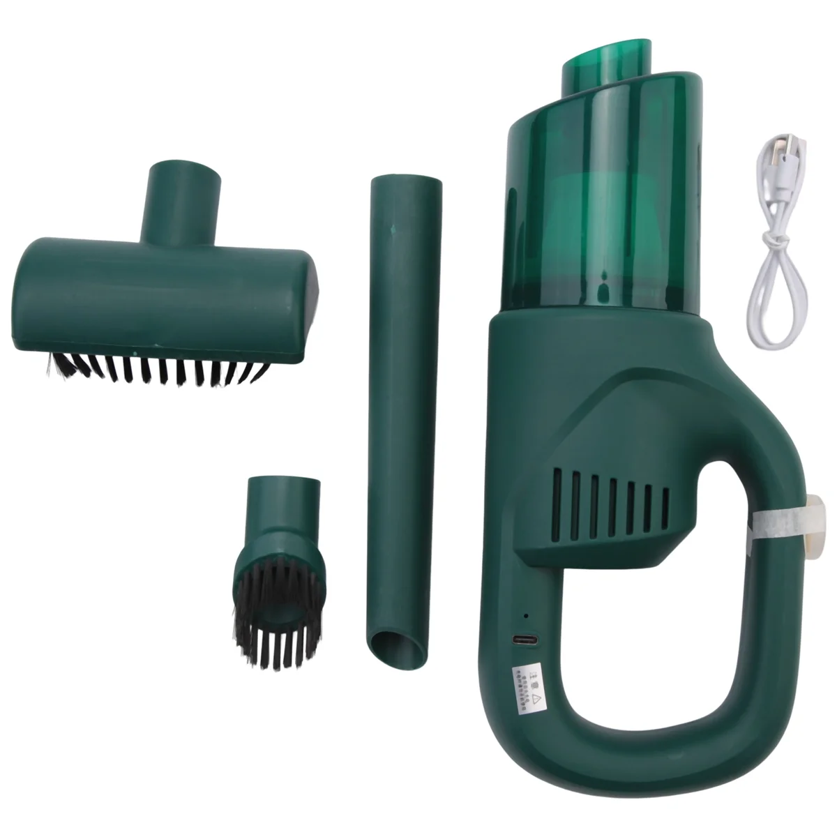 

Wireless Car Vacuum Cleaner Portable Handheld Dry and Wet Small Cordless Vacuum Cleaner Dual-Use Cars and Home Green