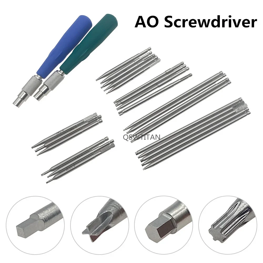 Orthopedic Instruments Bone Screw Driver Spinal Pedicle Screw Nail Cap AO Driver Hex Screwdriver AO Plum Star