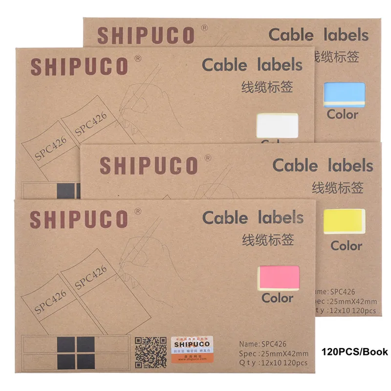 SHIPUCO-Wrap-around Mesh Cable Labels Sticker, Handwritten Waterproof Color Sticker, Number Tube Sticker silver color coding dots tiny holographic round dot stickers 1 labels total 1 000 per roll