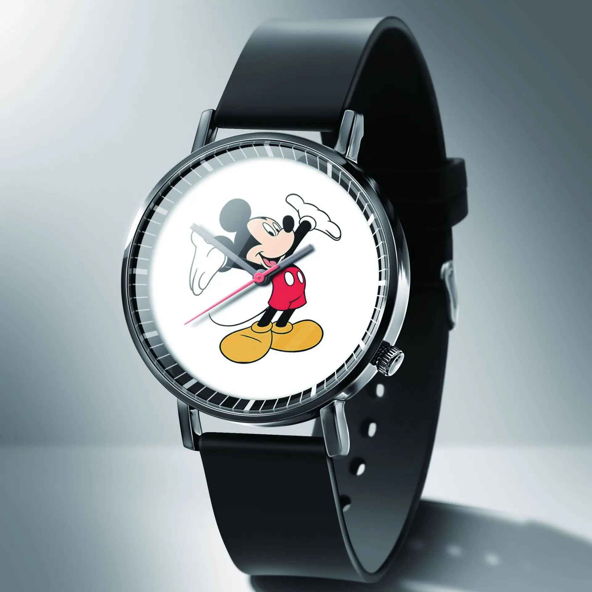 Disney Mickey Minnie Mouse Girl  Boy Children's Kids Watch Women Cute Male Female Couple Wrist Watches Birthday Gifts 6