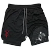 Anime Berserk Performance Shorts Men 2 In 1 Running Quick-Drying GYM Short Pants Workout Sportswear Yoga Basketball Shorts 4