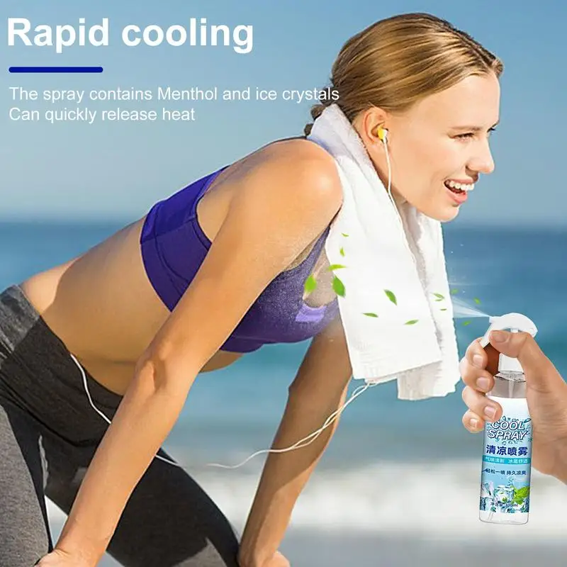 Cooling Mist Spray Misty Fast Freeze Spray Cooling And Hydrating Face Body Mist Skin Stress Relief Continuous