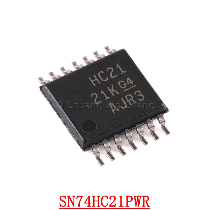 

10 шт., новые оригинальные светодиодные лампы SN74HC21PWR, двойные 4-входные передние и дверные чипы