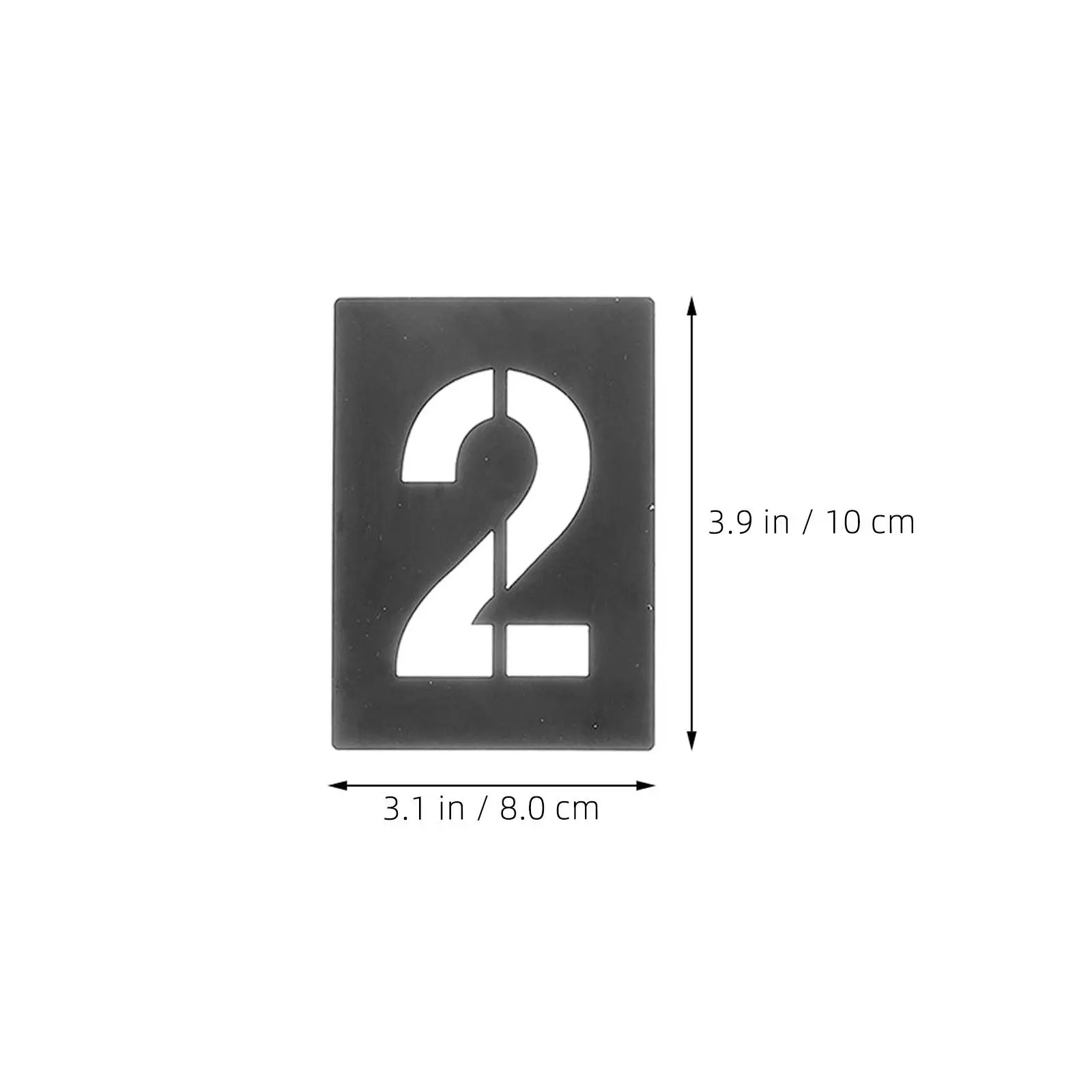 10Pcs 금속 같은 PVC 숫자 스텐실 0-9 재사용 가능한 정밀 컷 스텐실 세트 스프레이 페인팅 공예품 간판 만들기 문자 번호