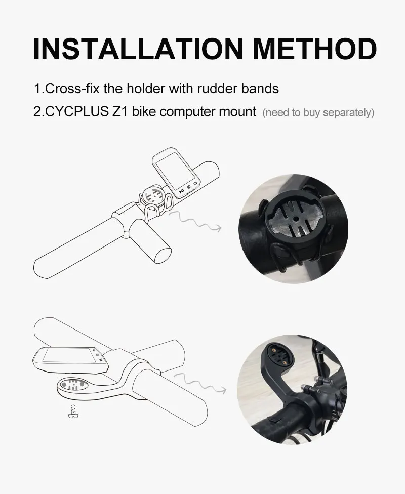 GPS-Fahrrad computer drahtlos Cycplus M1 Wasserdichte Tachometer Kilometer zähler Ameise + Bluetooth 5,0 Fahrrad Fahrrad zubehör – Detail 4