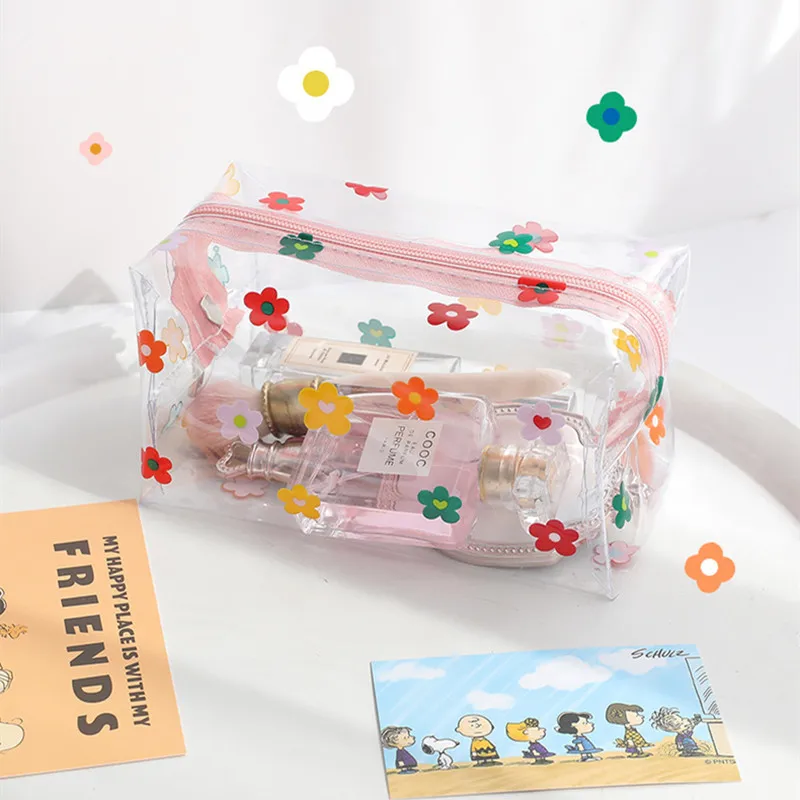 

Пенал большой емкости из ПВХ на молнии, милый чехол для карандашей, прозрачный органайзер для девочек и взрослых, школьный чехол для карандашей