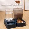 Automatic Cat and Dog Feeder with Drinker - Pet Food Bowl and Drinker Set,Smart Portion Control for Cat and Dog,Without Battery 6