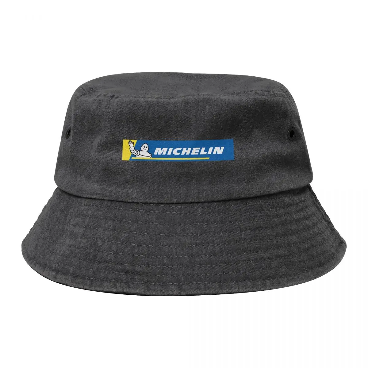 

Новинка, Рыбацкая шапка с логотипом Michelin, хлопковые ковбойские джинсовые шапки, бейсболки, Панама
