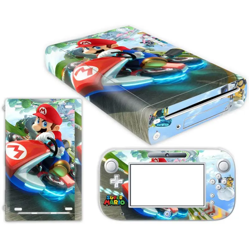 Super Luigi Mari Brothers Vinyl Cover For Nintend Wii U Console Controller Decal Game Accessories For Wii U Skin Sticker 