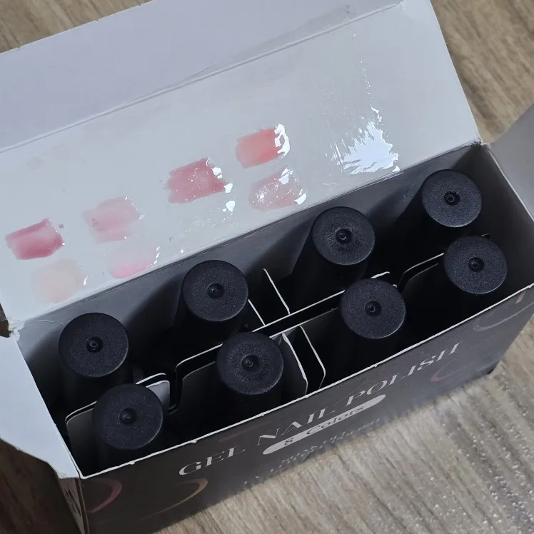 8pcs Nude Jelly Gel Nail Polish Set With Box Translucent Color Semi Permanent Soak Off UV LED Gel Varnish Nail Supplies Manicure photo review