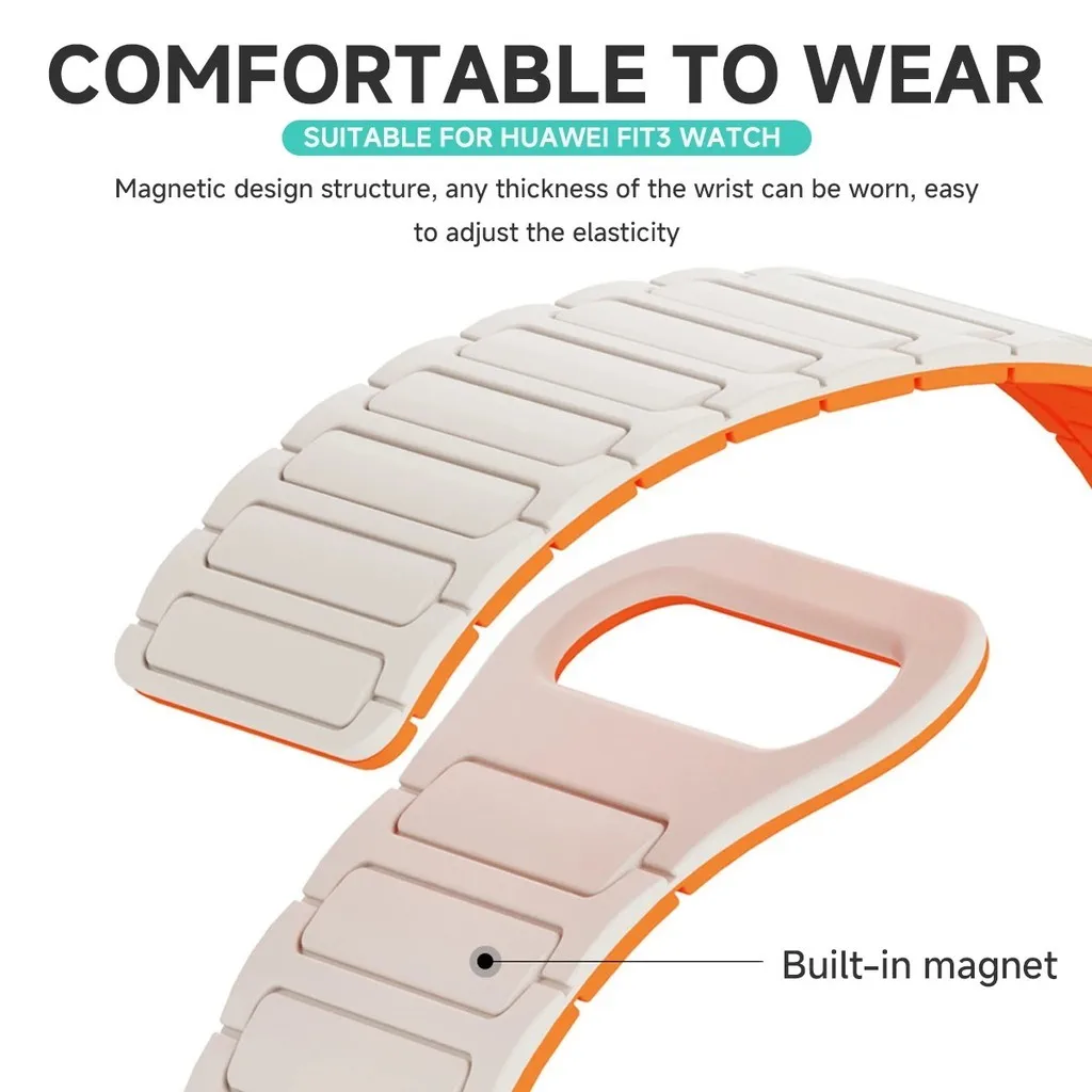 Magnetic Silicone Strap Wristband