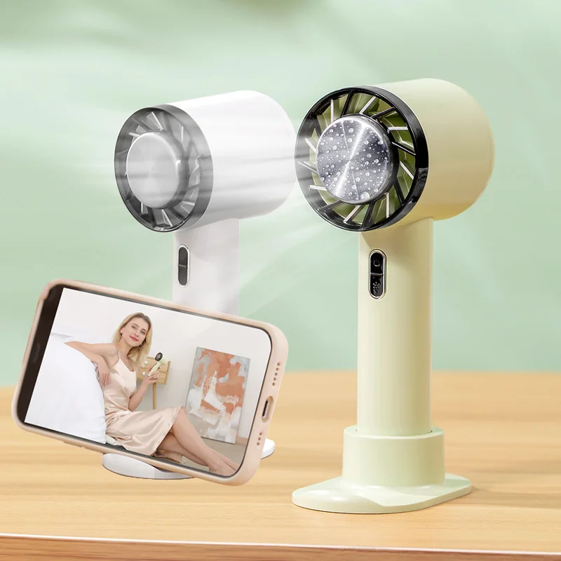 

Mini Fan Semiconductor Handheld Refrigeration 2200mAh Portable USB Recharge Hand Fan Cooling Air Cooler Outdoor Small Pocket Fan