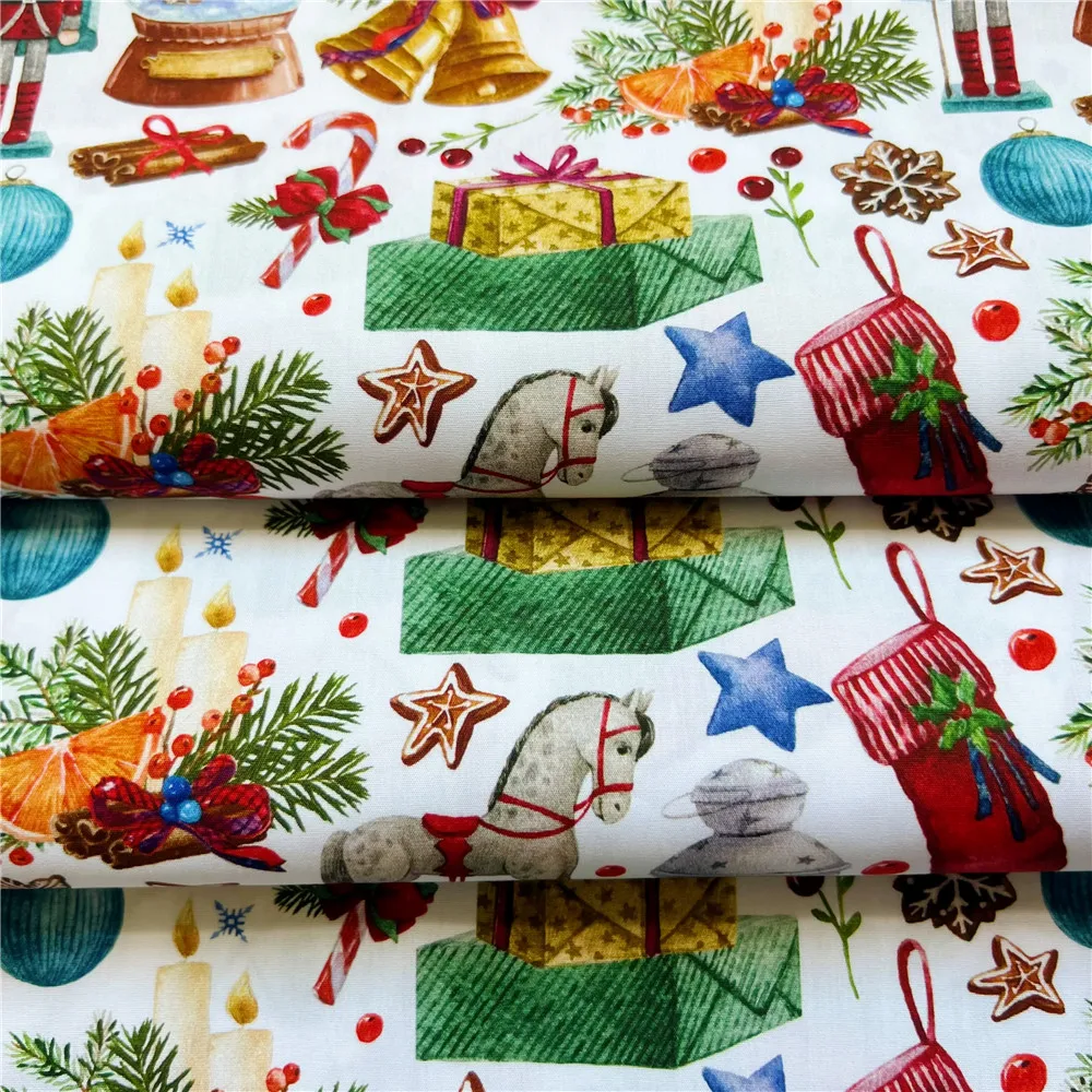 Weihnachten Jersey Albstoffe Meterware Shield Patchwork