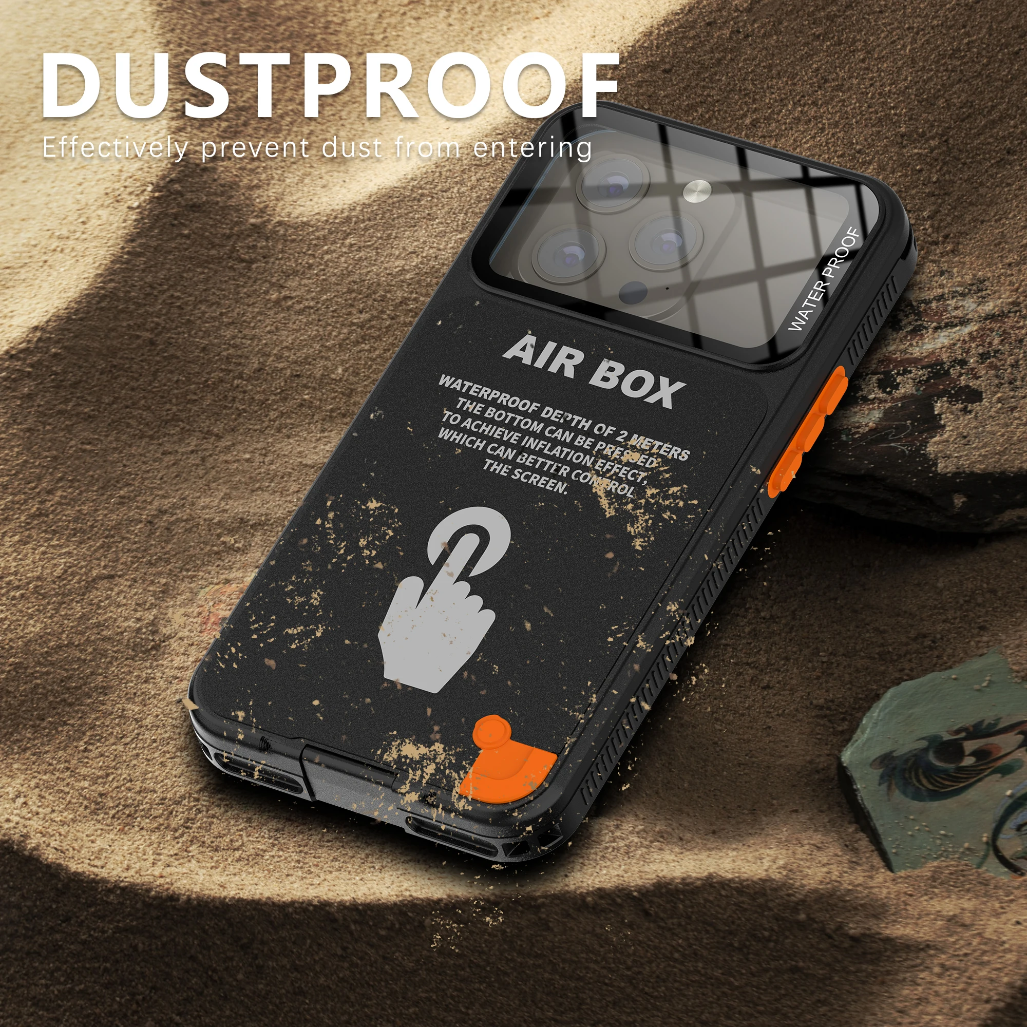 Waterproof Case Iphone 12 Pro Dust Proof Case IP68 Waterproof