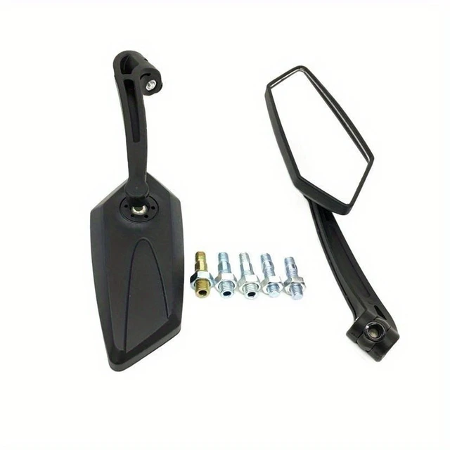 1pair Motorcycle Universal Mirror Scooter E-Bike Cafe Racer Retro Rearview Mirrors Electrombile HD Vision Side Mirror