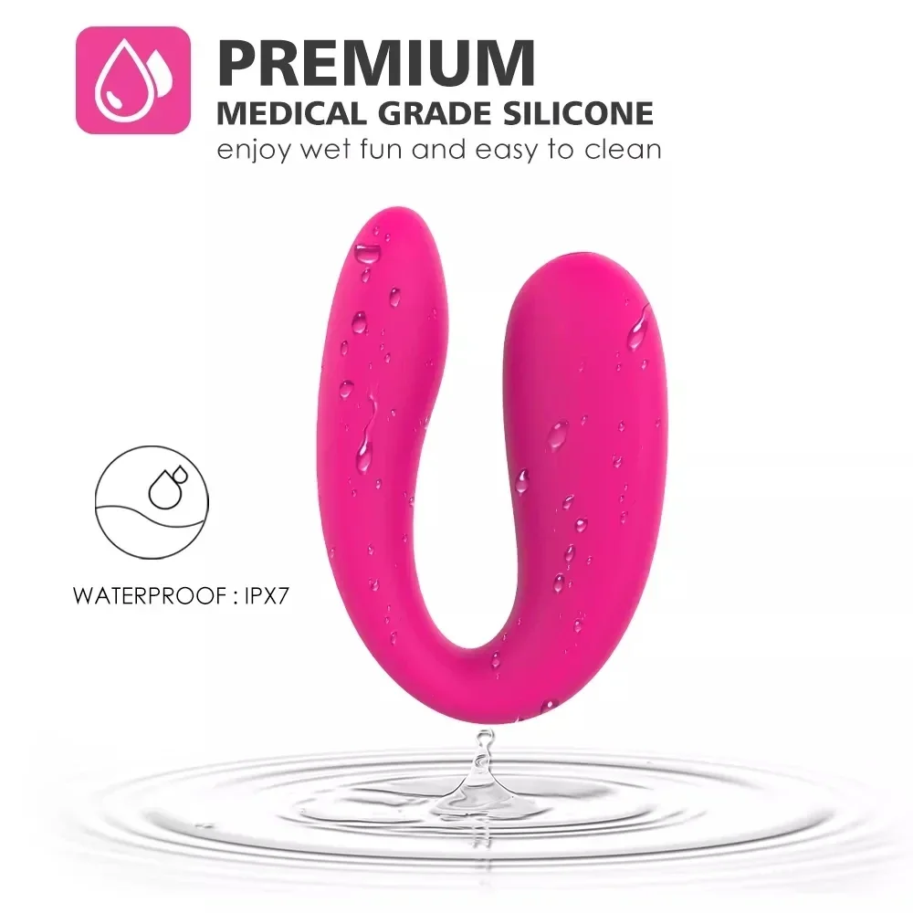 Female Sex Toys Couple Wearable U Type Vibrator for Women